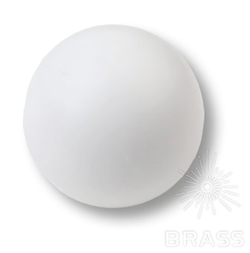 445BL2 Ручка кнопка детская коллекция , выполнена в форме шара, цвет белый матовый